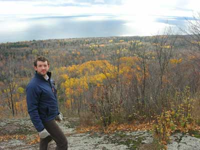 Me over looking Lake Superior as seen from the Oberg Mountain